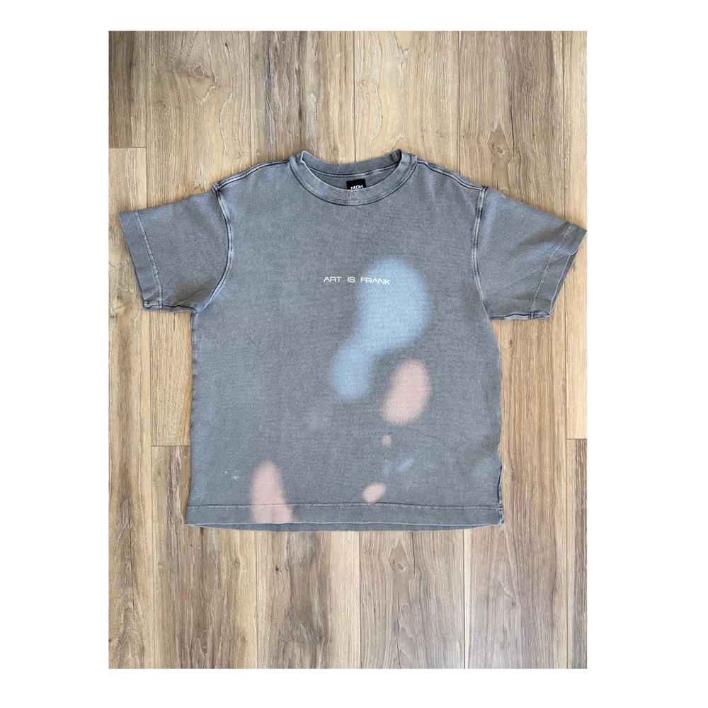 Nuon Art Is Frank Fit Graphic Waffle Knit Top Utility Grunge Streetwear Edgy